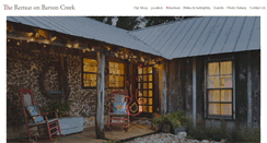 Desktop Screenshot of bartoncreekcabin.com