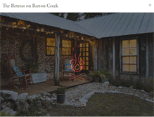 Tablet Screenshot of bartoncreekcabin.com